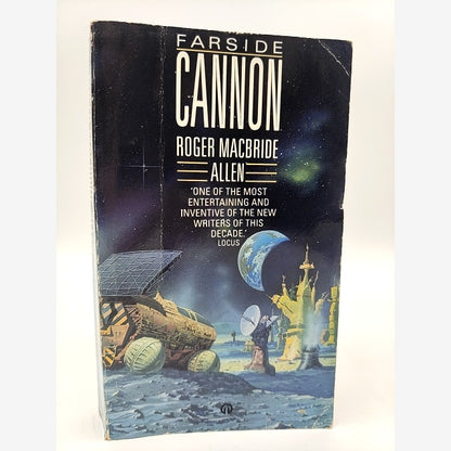 Farside Cannon by Roger MacBride Allen (Trade Paperback, 1989) 1st Edition by Roger Macbride Allen book cover