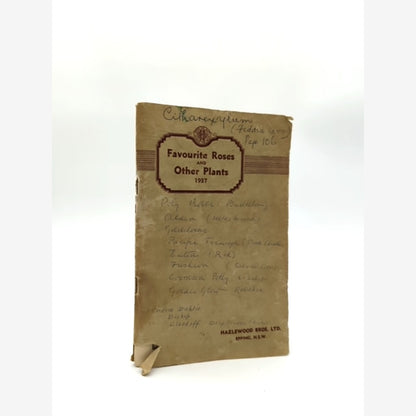Favourite Roses And Other Plants by Hazelwood Bros (1937) by Hazelwood Bros book cover