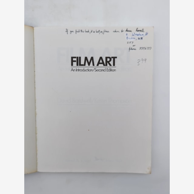 Film Art: An Introduction (2nd Edition) by David Bordwell (Paperback, 1988) RARE by David Bordwell — photo 6
