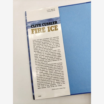 Fire Ice (the Numa Files) by Clive Cussler & Paul Kemprecos, Adventure Signed by Paul Kemprecos, Clive Cussler — photo 4
