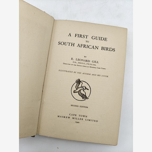 First Guide To South African Birds by E Leonard Gilll (Cloth, 1940) Vintage — photo 3