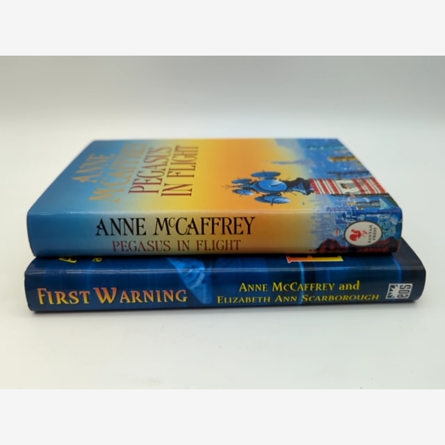 First Warning & Pegasus In Flight by Anne McCaffrey 2x Hardcover Fantasy bundle by Anne McCaffrey — photo 4