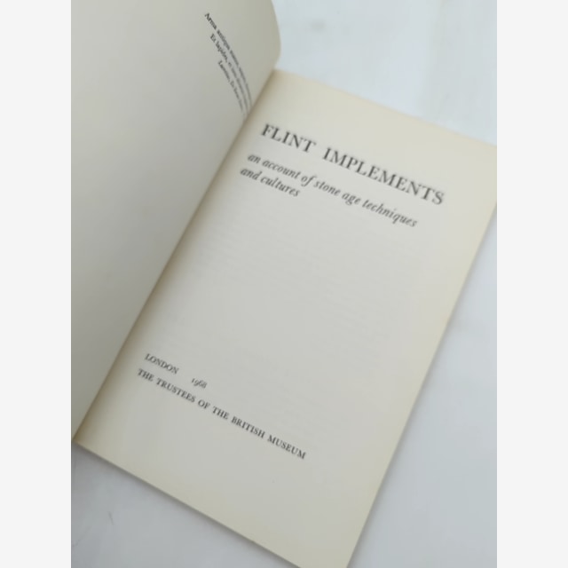 Flint Implements by Trustees of the British Museum (Paperback, 1968) Archaeology by Trustees Of The British Museum — photo 2
