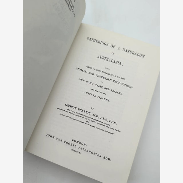 Gatherings Of Naturalist In Australasia 1860 by George Bennett, Natural History by George Bennett — photo 4