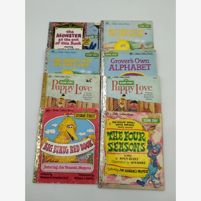 Golden Books Hardcover Bundle x8: Puppy Love, Big Bird's Red Book, The Four S… by Golden Books book cover
