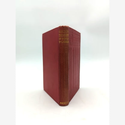 Golden Treasury Of Songs Lyrics by Francis T Palgrave (Cloth, 1907) by Francis T Palgrave book cover