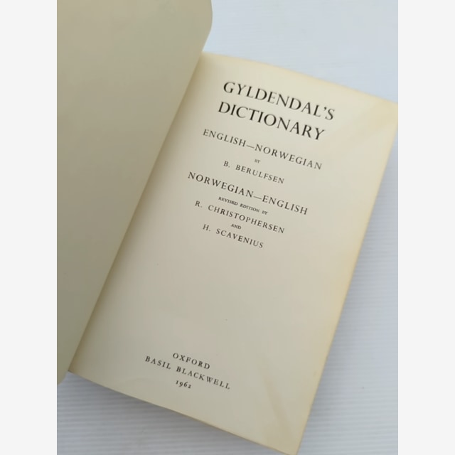 Gyldendal's Dictionary by B Berulfsen (Hardcover, 1962) by B Berulfsen — photo 2