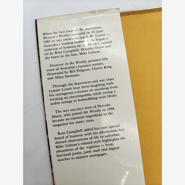 Humour In The Weekly by O'Neil Currey (Hardcover, 1983) 1st Edition Humour by O'Neil Currey — photo 3