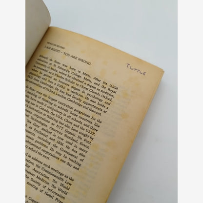I Am Right You Are Wrong by Edward De Bono (Paperback 1992) Logic Self Help Book by Edward De Bono — photo 4