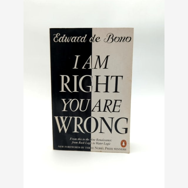 I Am Right You Are Wrong by Edward De Bono (Paperback 1992) Logic Self Help Book by Edward De Bono book cover