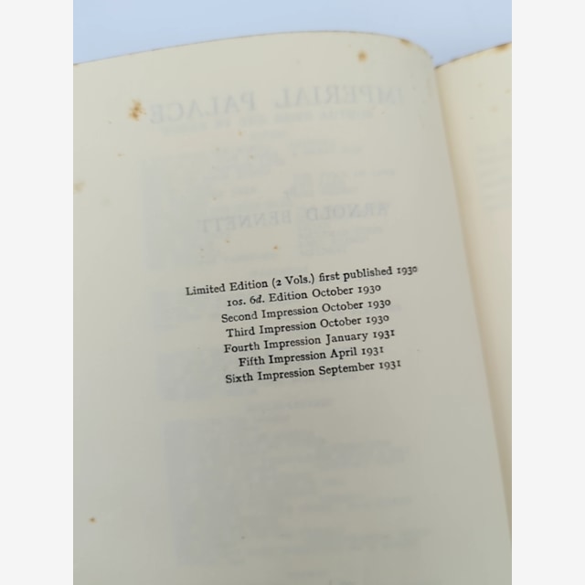 Imperial Palace by Arnold Bennett (Hardcover, 1931) by Arnold Bennett — photo 5