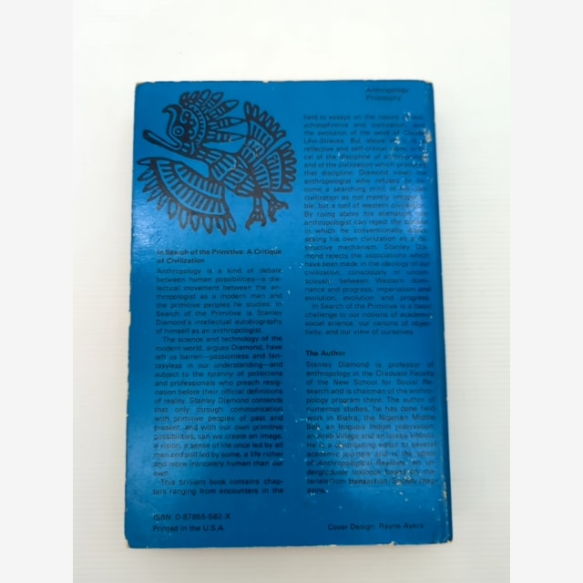 In Search Of The Primitive Critique Of Civilization by Stanley Diamond by Stanley Diamond — photo 4