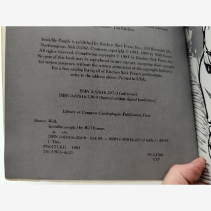 Invisible People by Will Eisner (Paperback, 1993) by Will Eisner — photo 3