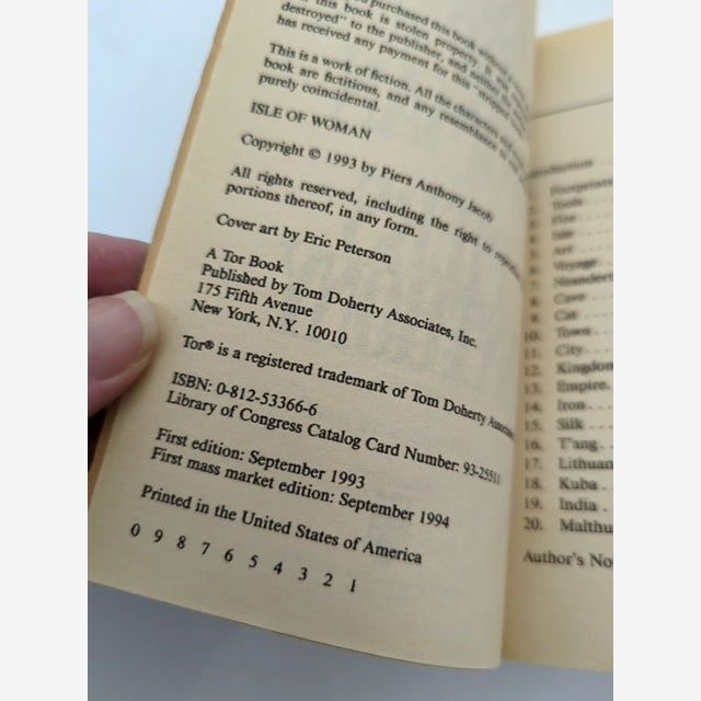 Isle of Woman by Piers Anthony (Paperback, 1994) Fantasy Sci-Fi by Piers Anthony — photo 6