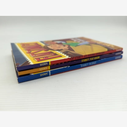 Jeff Brown 3x Bundle Flat Stanley; Stanley, Flat Again!; Stanley in Space by Jeff Brown — photo 4