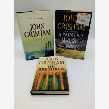 John Grisham Hardcover Bundle 3x The Brethren; The Summons; Painted House by John Grisham book cover