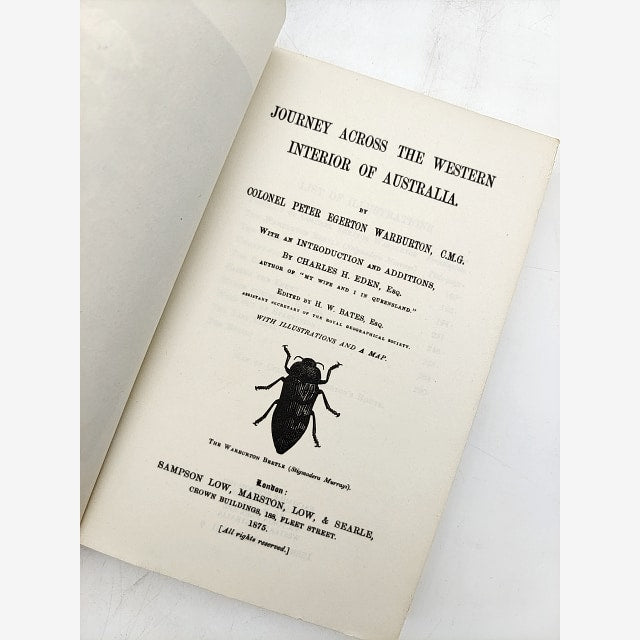 Journey Across The Western Interior Of Australia by Peter Egerton Warburton Pape by P.E. Warburton — photo 3