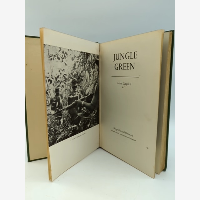 Jungle Green by Arthur Campbell (Hardcover, 1953) Military Warfare Training by Arthur Campbell book cover