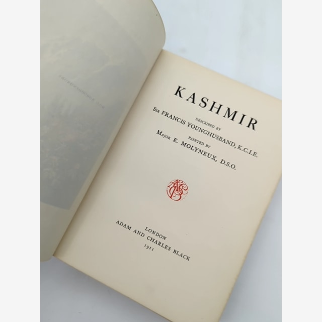 Kashmir by Sir Francis Younghusband (Hardcover, 1911) Exploration & Travel by Sir Francis Younghusband — photo 4