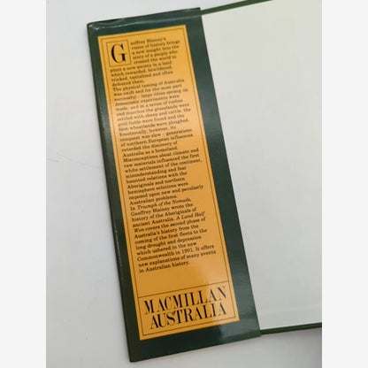 Land Half Won by Geoffrey Blainey, Australian History, 1st Ed 1980 DJ by Geoffrey Blainey — photo 3