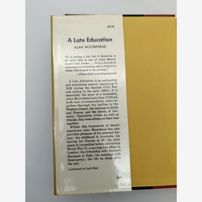 Late Education by Alan Moorehead (Hardcover, 1970) by Alan Moorehead — photo 3