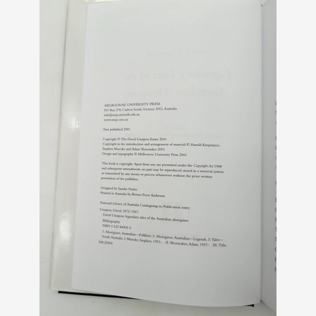 Legendary Tales Of The Australian Aborigines by David Unaipon by David Unaipon — photo 5