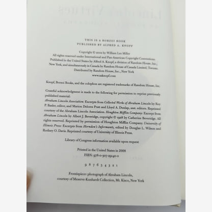 Lincoln's Virtues: An Ethical Biography by William Lee Miller, American History by Not Available — photo 2