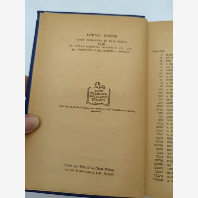Lorna Doone by R D Blackmore (Cloth, 1946) Literature & Fiction by R D Blackmore — photo 4