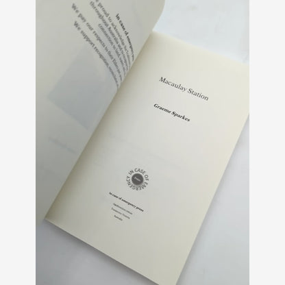 Macaulay Station by Graeme Sparkes (Trade Paperback, 2019) Signed by Graeme Sparkes — photo 3