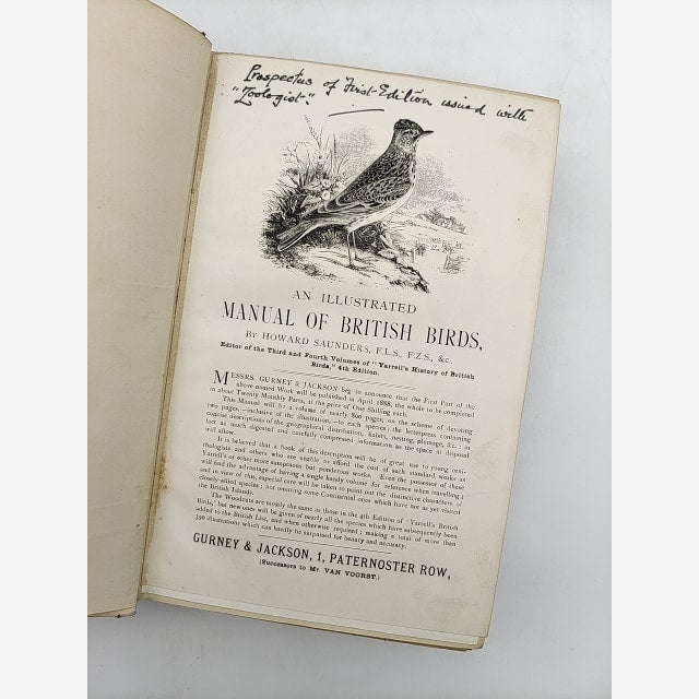 Manual of British Birds by Howard Saunders, 1927 Signed, Important Copy — photo 4