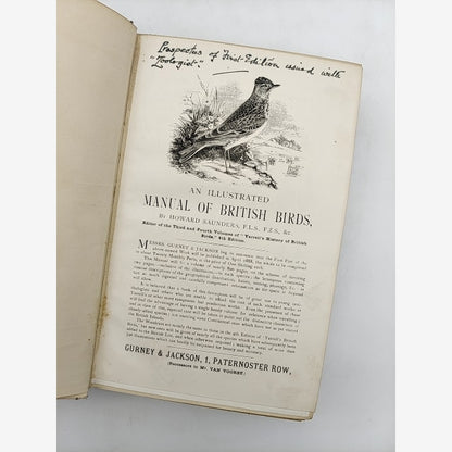 Manual of British Birds by Howard Saunders, 1927 Signed, Important Copy — photo 4