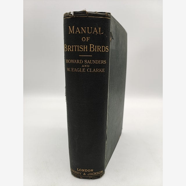 Manual of British Birds by Howard Saunders, 1927 Signed, Important Copy by Howard Saunders book cover
