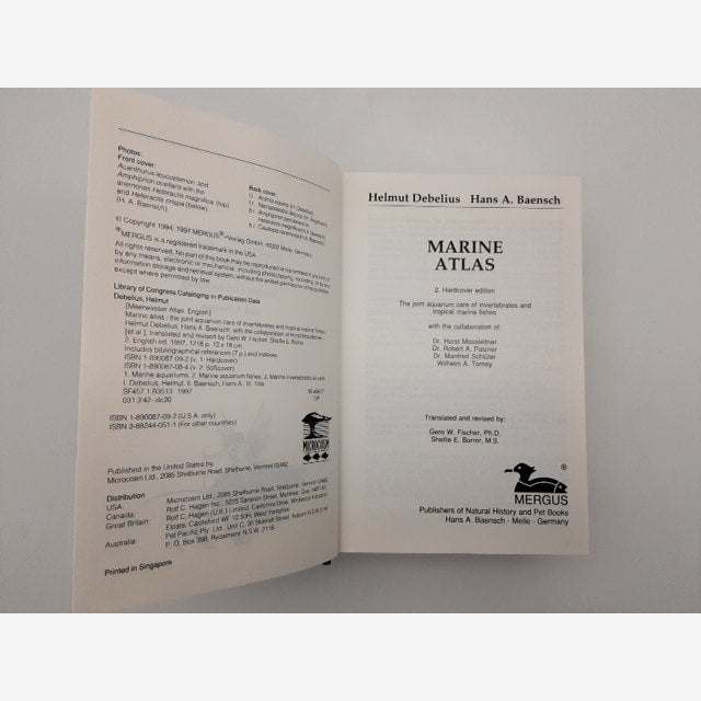 Marine Atlas Volume 1 by Hans A. Baensch & Helmut Debelius (Leather Bound, 1997) by Hans A. Baensch — photo 3