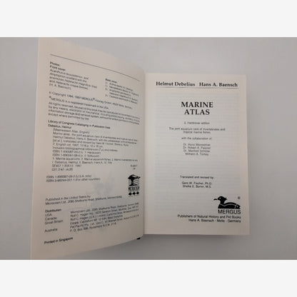 Marine Atlas Volume 1 by Hans A. Baensch & Helmut Debelius (Leather Bound, 1997) by Hans A. Baensch — photo 3