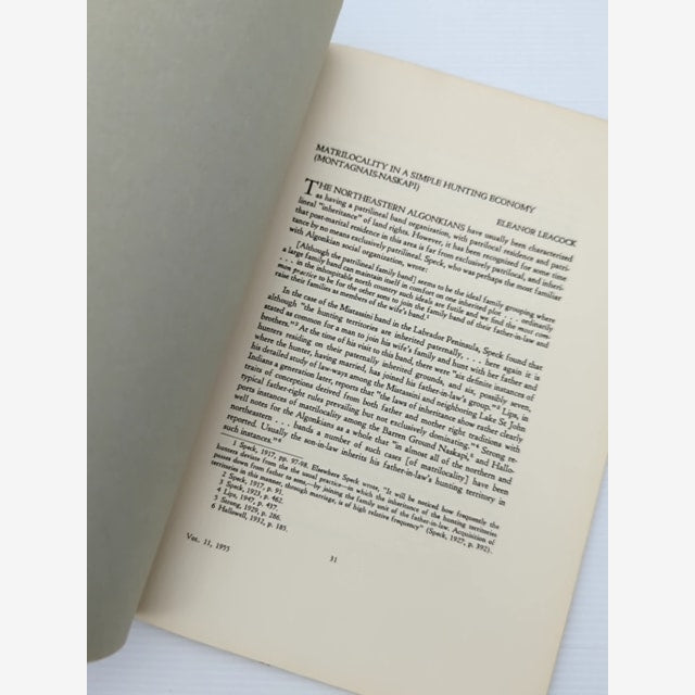 Matrilocality In Simple Hunting Economy Eleanor Leacock 1979 Innu Anthropology by Eleanor Leacock — photo 5
