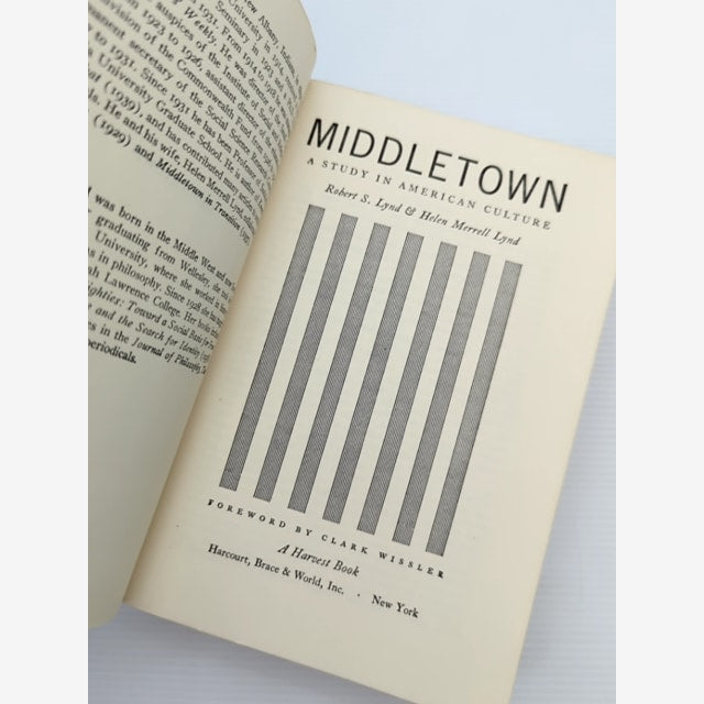 Middletown by Helen Merrell Lynd Robert S Lynd (Paperback, 1956) by Helen Merrell Lynd Robert S Lynd — photo 5
