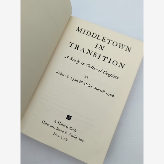 Middletown In Transition by Helen Merrell Lynd Robert S Lynd (Paperback, 1937) by Helen Merrell Lynd Robert S Lynd — photo 4