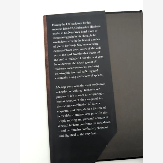 Mortality by Christopher Hitchens (Hardcover, 2012) 1st Edition Memoir by Christopher Hitchens — photo 2