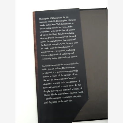 Mortality by Christopher Hitchens (Hardcover, 2012) 1st Edition Memoir by Christopher Hitchens — photo 2