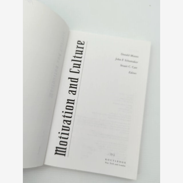 Motivation And Culture by John F. Schumaker Donald Munro, Cultural Studies by Stuart C. Carr — photo 4
