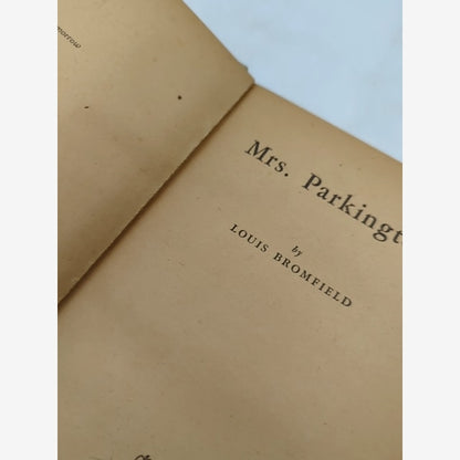 Mrs. Parkington! By Louis Bromfield, Vintage (Cloth, 1946) 1st Edition, Drama by Louis Bromfield — photo 4