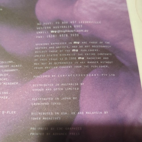 Mu Magazine by Deanne Cheuk, Issue 2 1998, Western Australia, Vintage Arts 1990s — photo 5