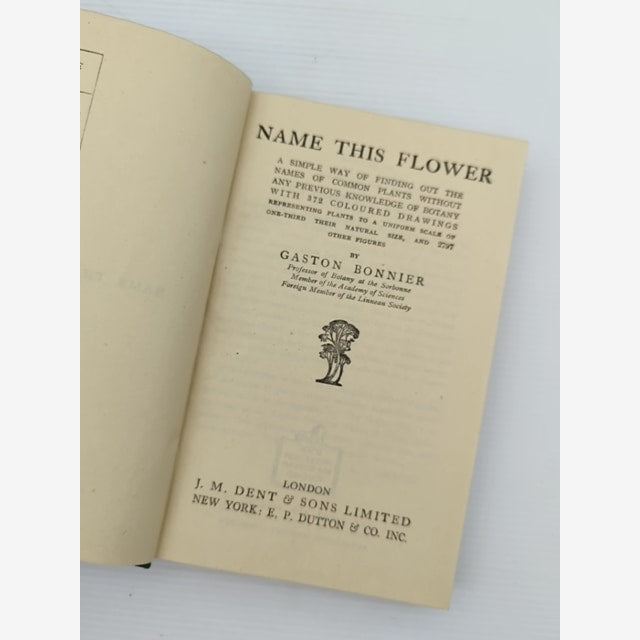 Name The Flower by Gaston Bonnier (Hardcover, 1944) — photo 2