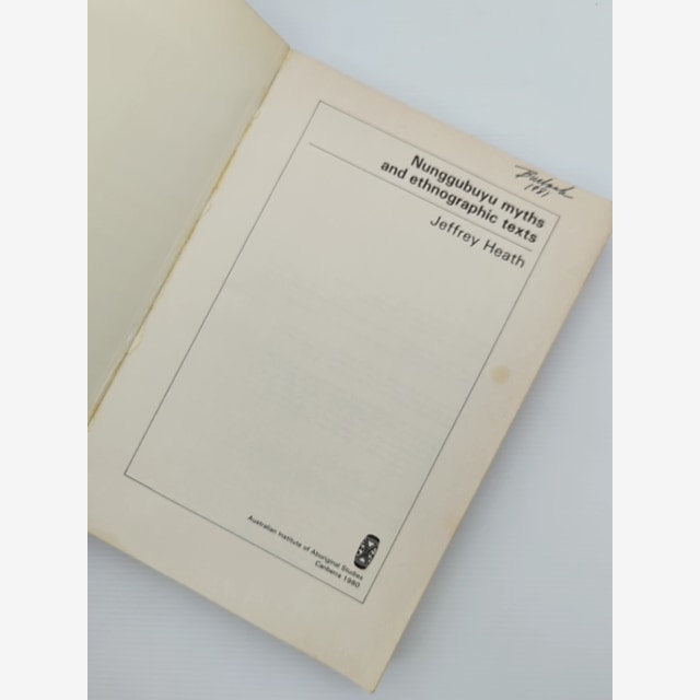 Nunggubuyu Myths And Ethnographic Texts by Jeffrey Heath, Aboriginal Language — photo 4