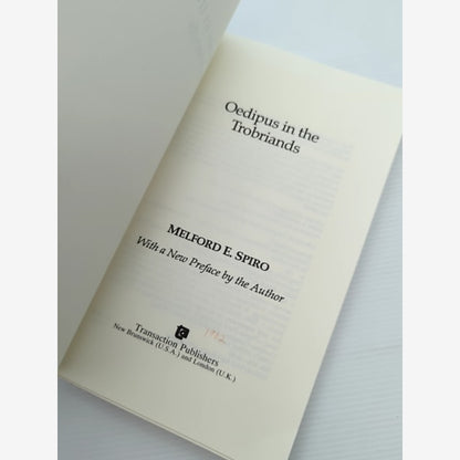 Oedipus In The Trobriands by Melford E. Spiro, 1993 Psychoanalysis Anthropology by Melford E. Spiro — photo 3