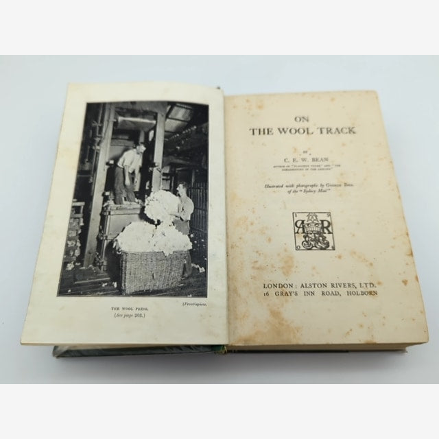 On the Wool Track: Pioneering Days of the Wool Industry by C E W Bean, Scarce — photo 5
