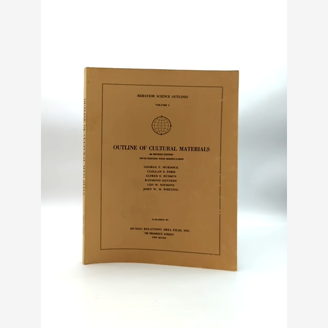 Outline Of Cultural Materials by George P. Murdock (Softcover, Wraps, 1971) by George P. Murdock book cover