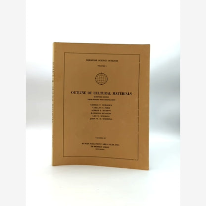 Outline Of Cultural Materials by George P. Murdock (Softcover, Wraps, 1971) by George P. Murdock book cover