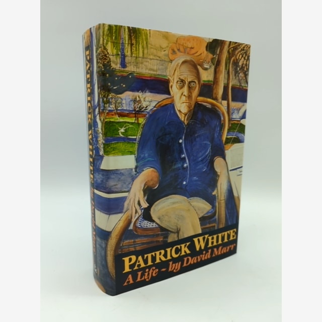 Patrick White. A Life. by David Marr (Hardcover, 1991) Nobel Prize Winner Author by Leslie Kenton book cover