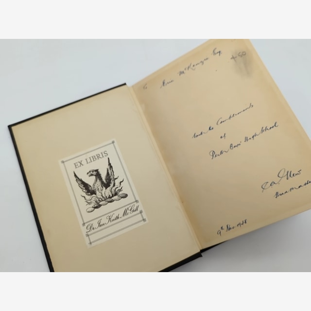Perth Boys School by John K Ewers (Hardcover, 1947) Signed by John K Ewers — photo 3